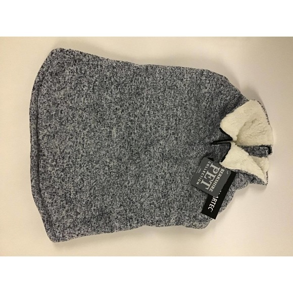 Dog Coat Size XL Polartec Sherpa Fleece-lined, Denim Heather Blue [New] - Picture 2 of 5